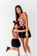 MICKEY Stripe (ADULT) | FRONT-TIE TANK