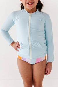 MINT: RASHGUARD ZIP-UP *SHIRT ONLY!*