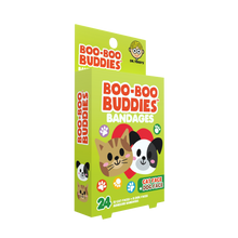 Load image into Gallery viewer, Kids Bandages | Dog Face + Cat Face (24 Count, Latex-Free)