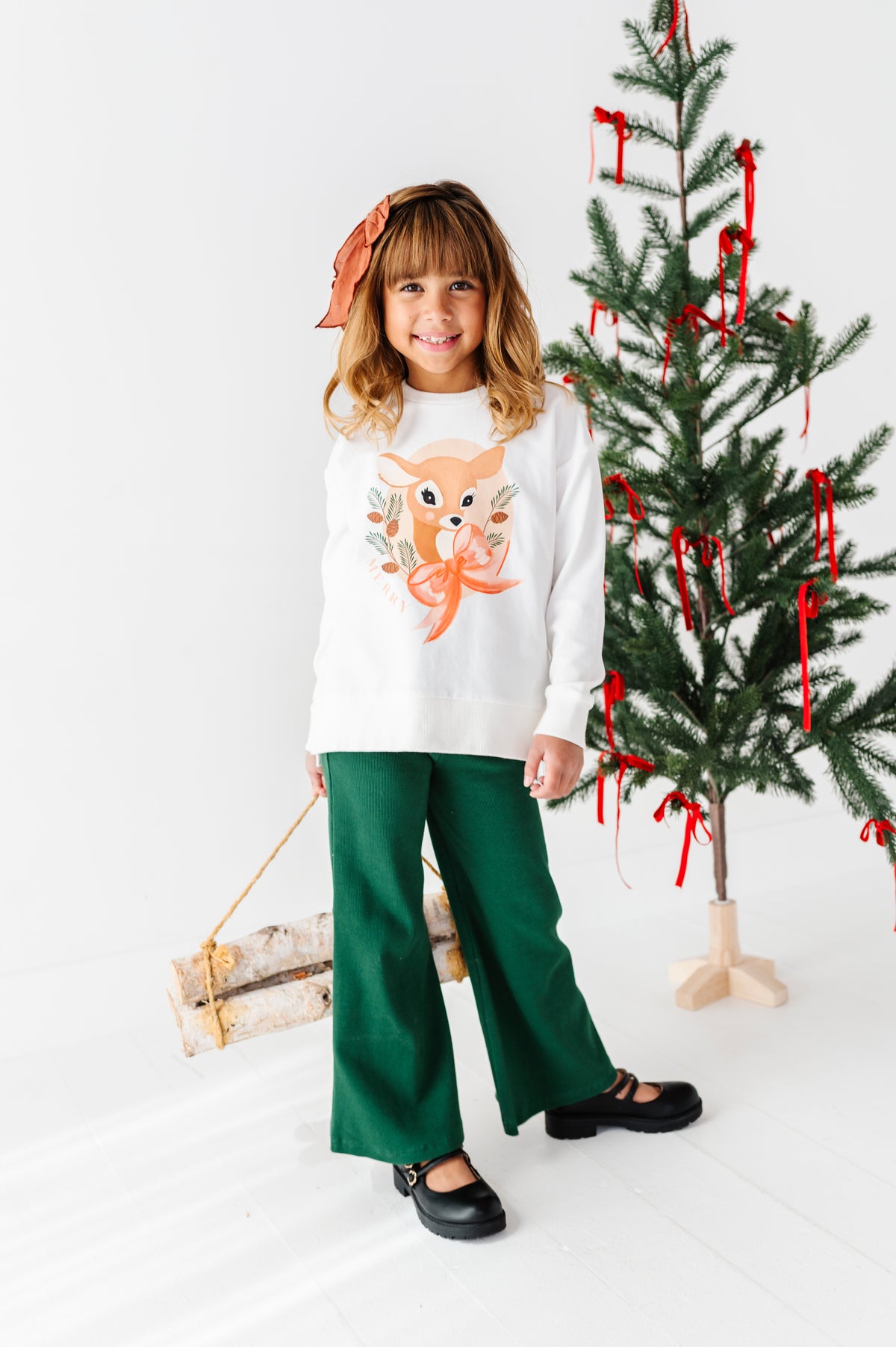 Darling Deer | Side Split Sweatshirt