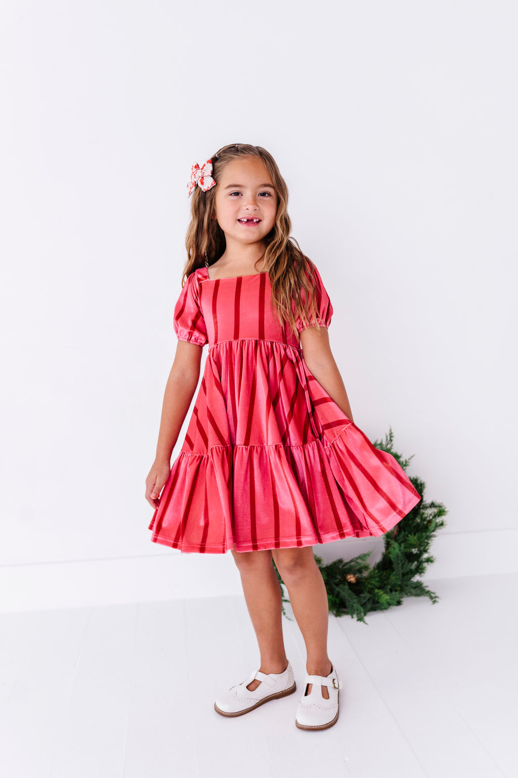 Candy Cane Lane | Velvet Twirl Dress