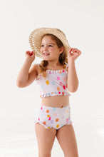 Load image into Gallery viewer, Painted Dotty: Ruffle Bandeau TWO-PIECE