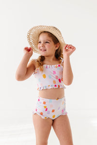 Painted Dotty: Ruffle Bandeau TWO-PIECE