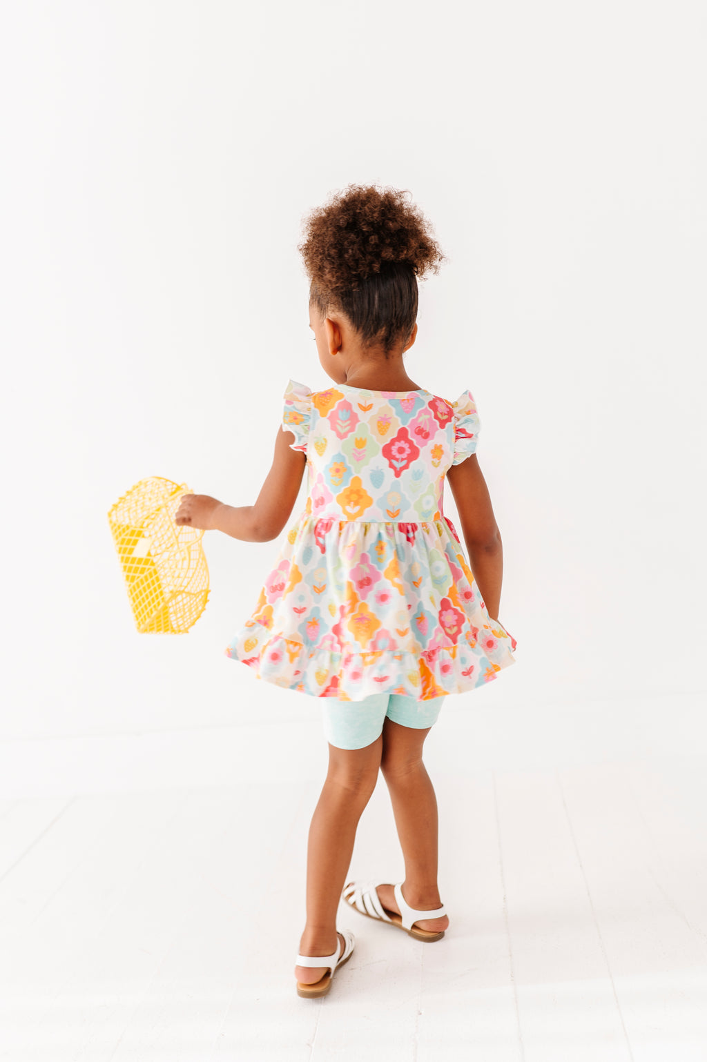 Fruity Floral | Double Ruffle Peplum