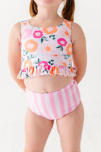 Load image into Gallery viewer, Poppy + Stripes: Ruffle TWO-PIECE Tankini