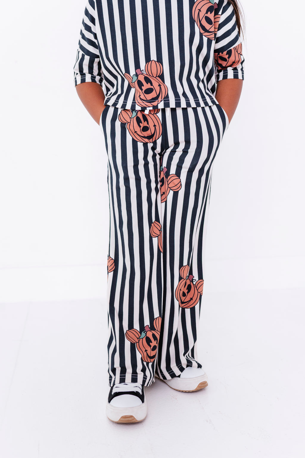 Striped Mickey Pumpkin | BAMBOO PANT SET