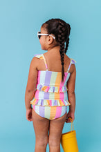 Load image into Gallery viewer, Sherbert Stripes |  BUTTON FRONT 2-PIECE