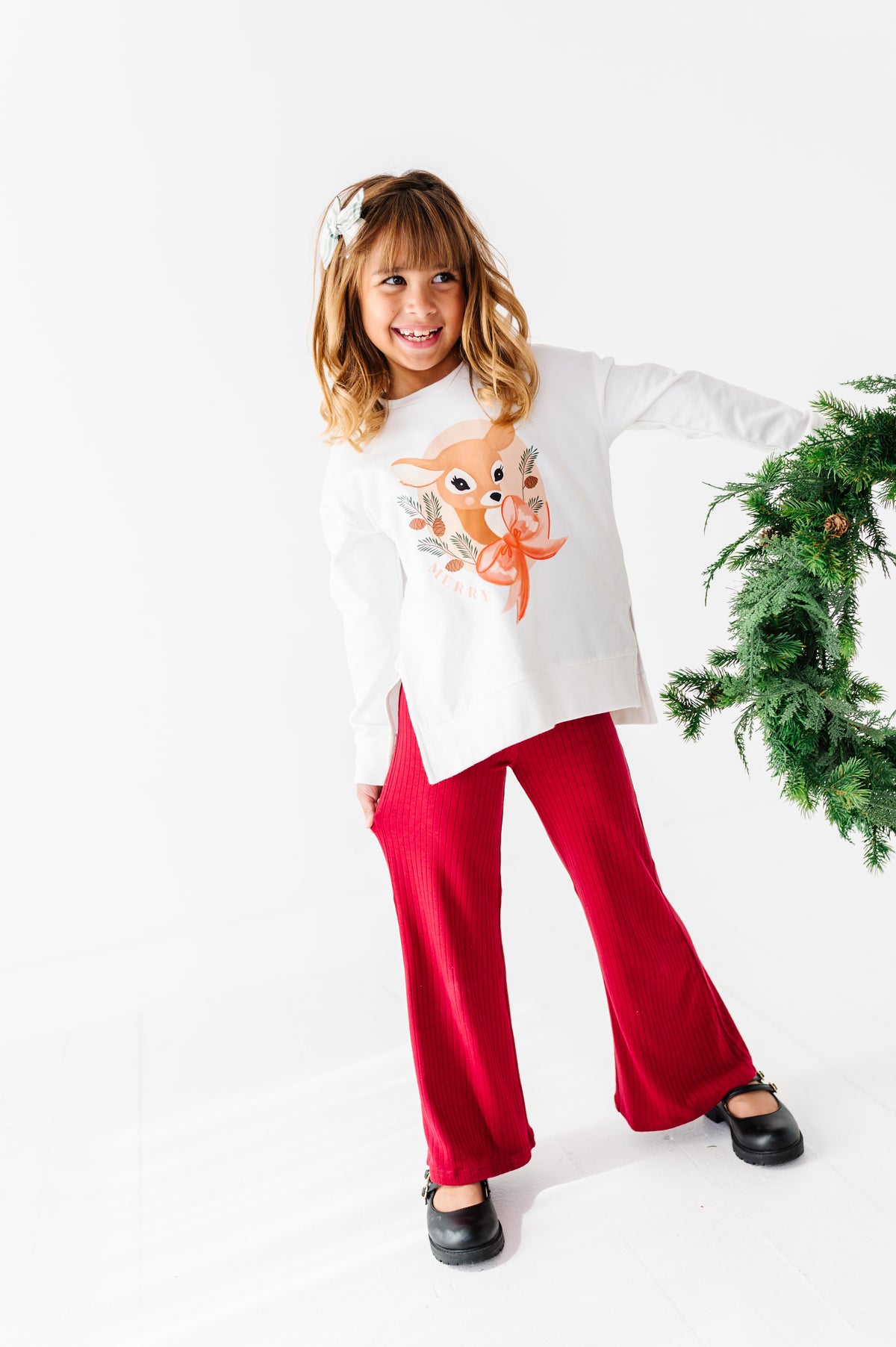 Darling Deer | Side Split Sweatshirt