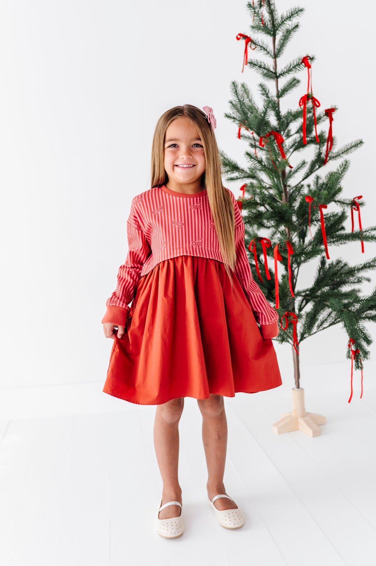 Sugarplum Bows | Poplin Dress