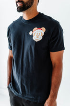 Load image into Gallery viewer, Monochrome Santa Mickey | ADULT Black UNISEX TEE