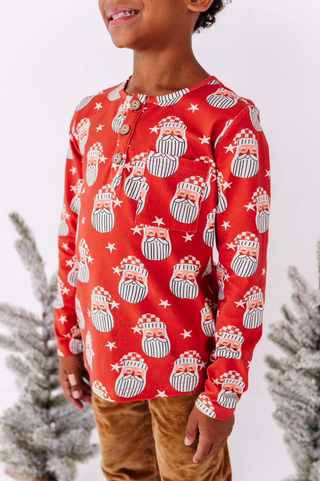 Retro St. Nick | Button Henley