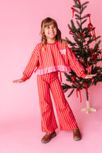 Peppermint Stripes | Wide Leg Pants