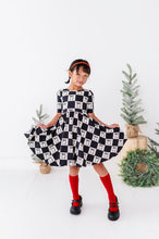 Load image into Gallery viewer, Checkered Bow | Scoop Back Dress
