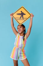 Load image into Gallery viewer, Sherbert Stripes | TERRY TANK ROMPER