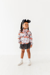 Groovy Minnie Ghosts | KIDS 1/4th Zip Up