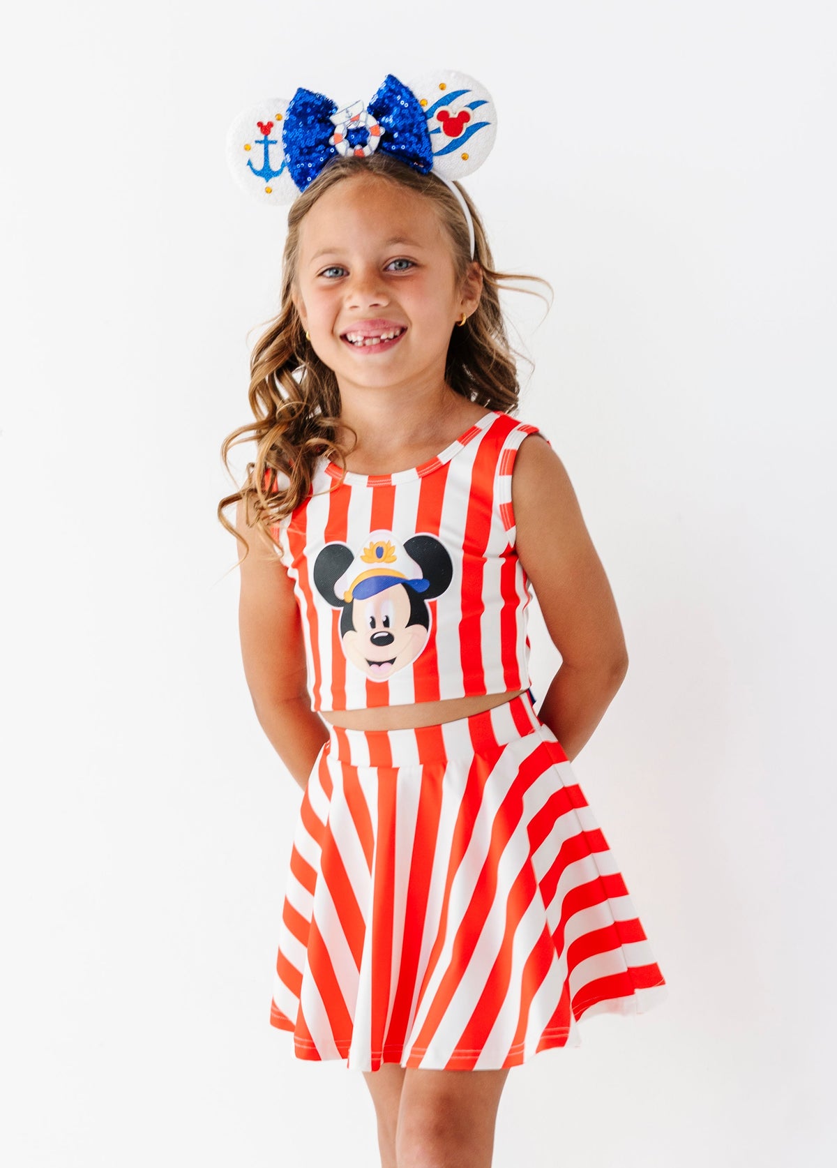 Mickey RED Stripes | 2-Piece Activewear SET