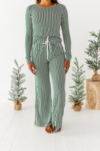 Load image into Gallery viewer, Green Stripes | Women’s PJ PANTS