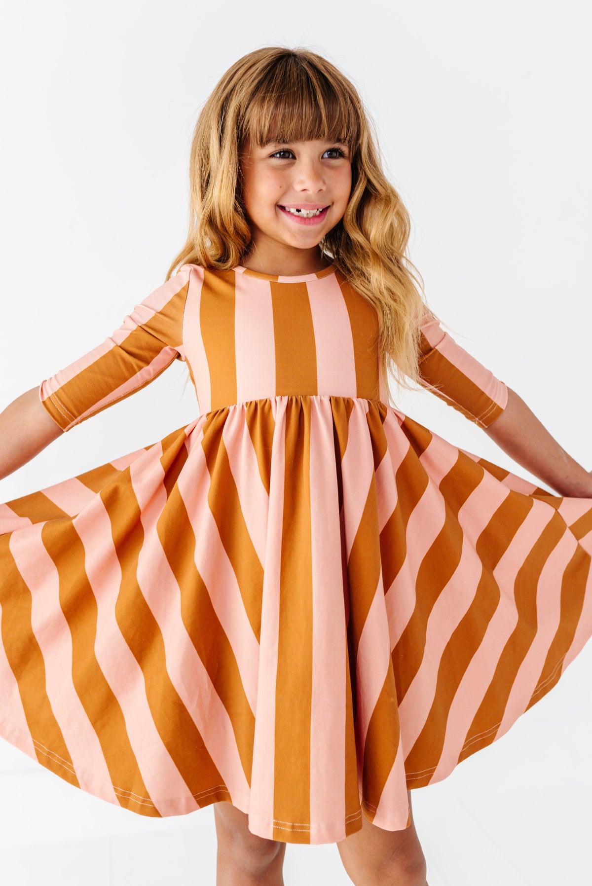 Maple Sugar Stripe | Twirl Dress