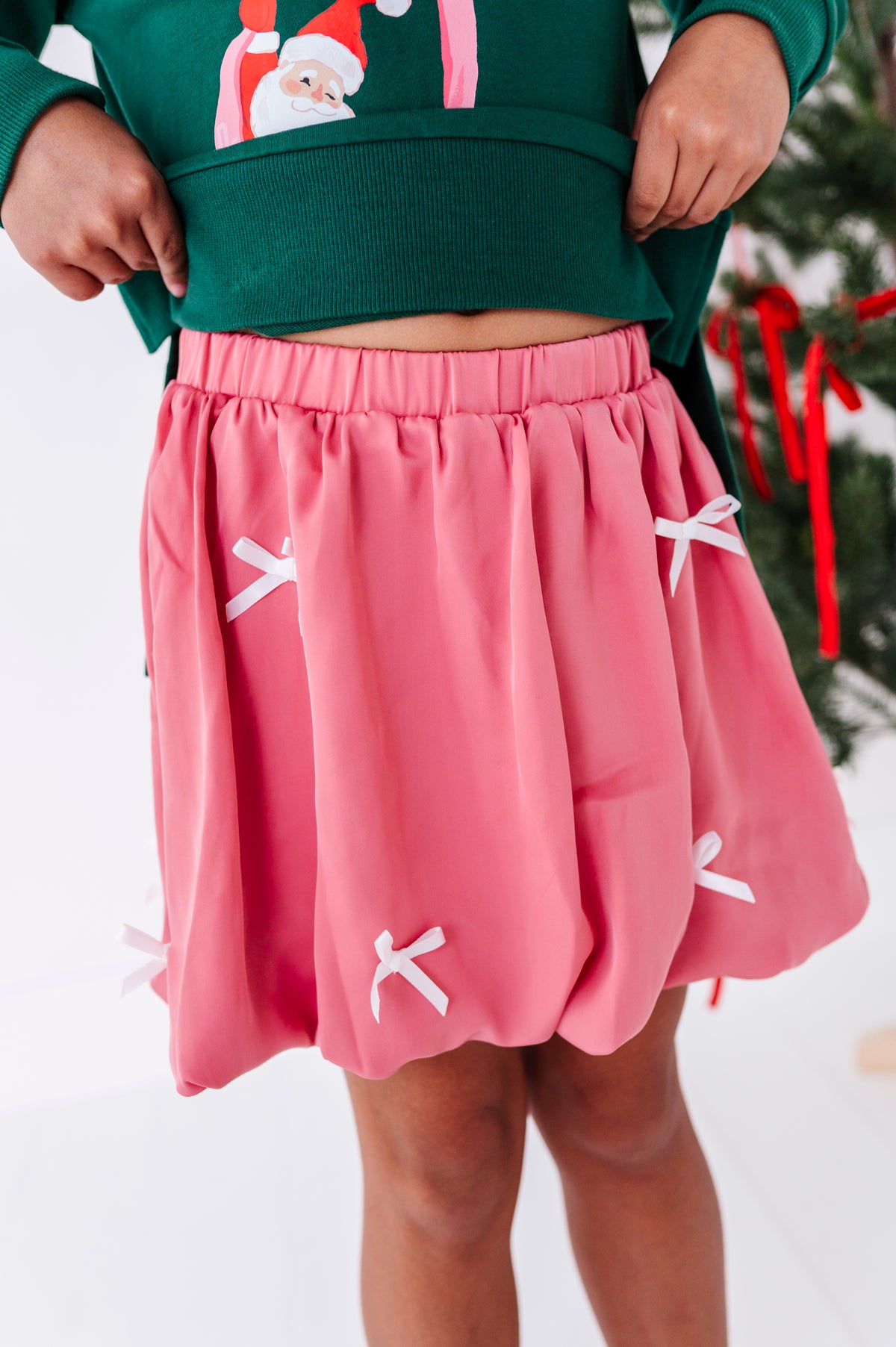 Pink | Bow Bubble Skort