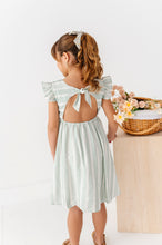 Load image into Gallery viewer, Mint Bay Stripes | TIE-BACK DRESS