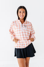 Pretzel Ghostie (PLAID) | ADULT 1/4th ZIP