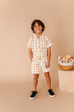 Load image into Gallery viewer, Honey Gingham | BOYS LINEN SET