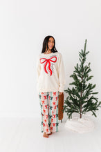 Load image into Gallery viewer, RED BOW (CREAM SWEATSHIRT) | Adult *SWEATSHIRT*