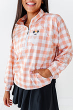 Load image into Gallery viewer, Pretzel Ghostie (PLAID) | ADULT 1/4th ZIP