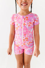 Load image into Gallery viewer, Neon Floral: Shorts Onsie