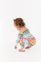 Load image into Gallery viewer, RAINBOW STRIPES | Zip-Up Bamboo Romper