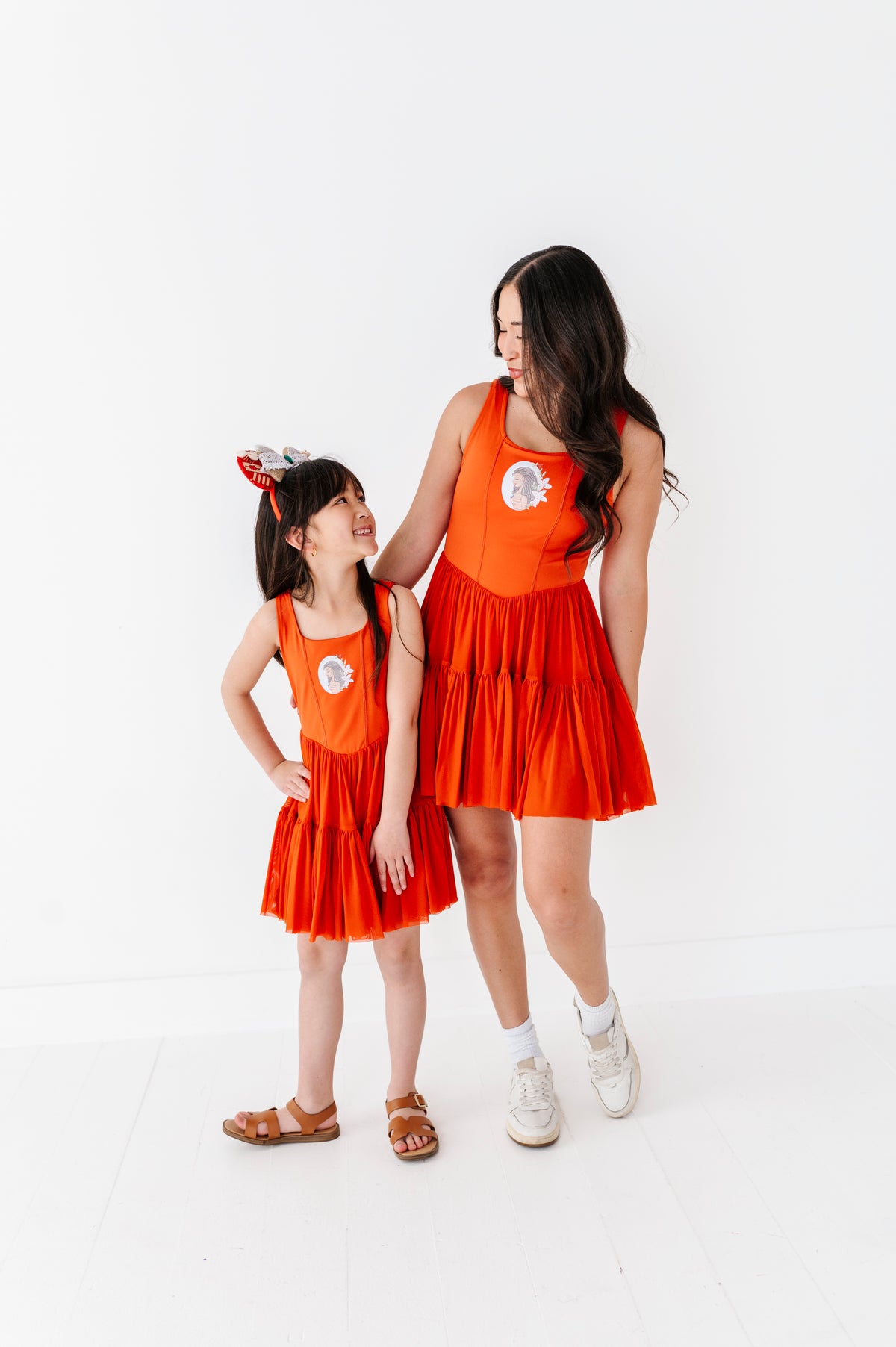 Moana (ADULT) | Burnt Orange Mesh DRESS