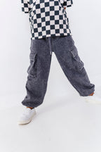 Skateboard Ghost | Checkered Boxy Tee