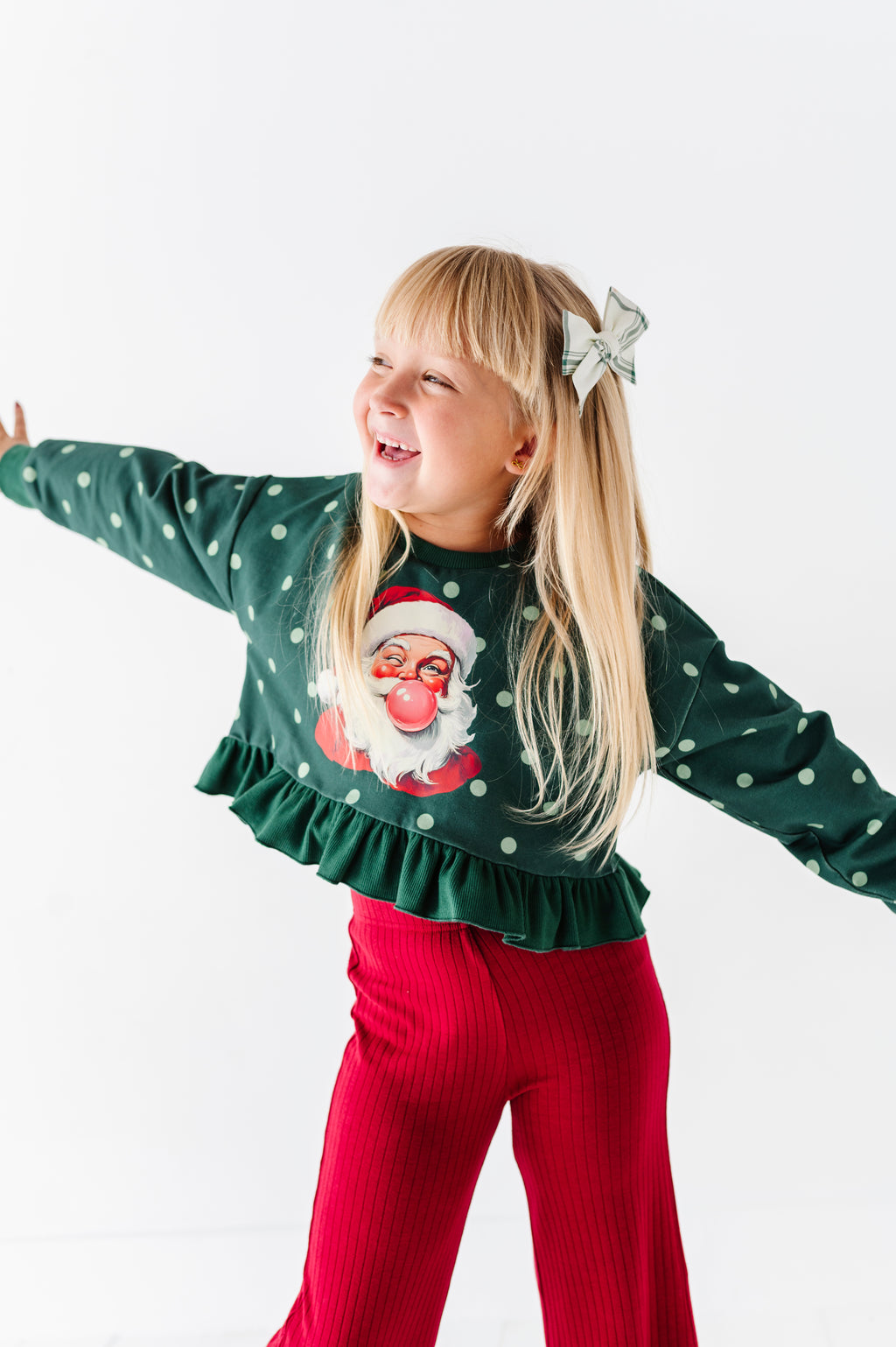 Bubblegum Santa | Ruffle Crop Crew