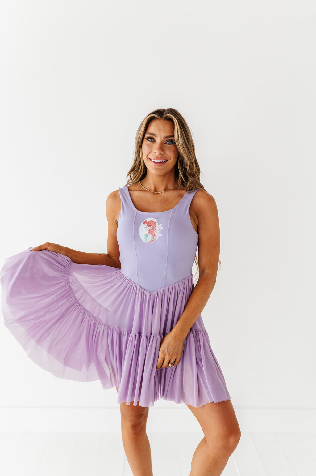 Ariel (ADULT) | Orchid Mesh DRESS