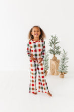 Load image into Gallery viewer, Holiday Plaid | GIRLS WIDE-LEG SET