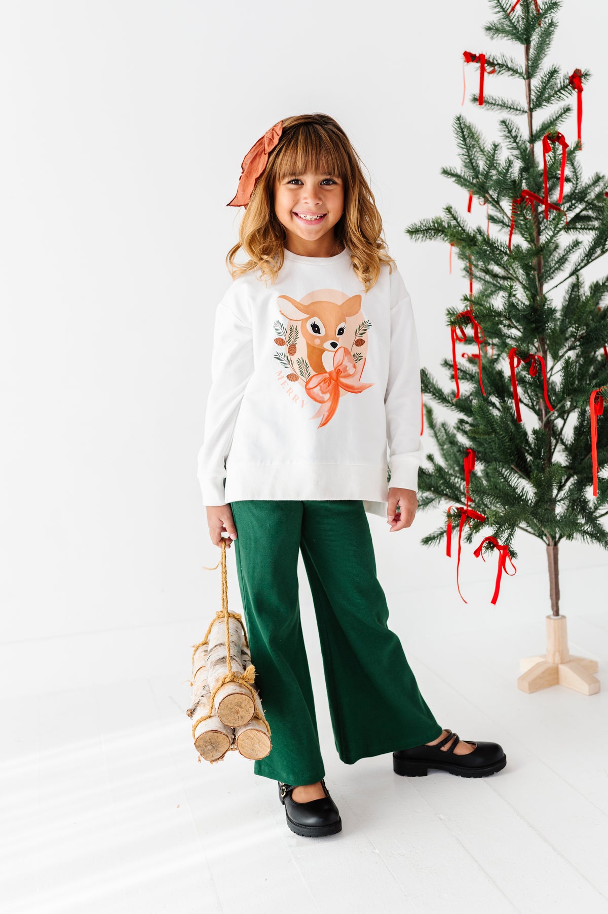Darling Deer | Side Split Sweatshirt