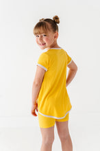 Load image into Gallery viewer, Lemon Drop | Mini Dress + Biker Shorts RIB Set
