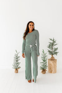 Green Stripes | Women’s PJ PANTS