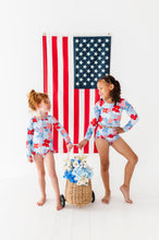 Load image into Gallery viewer, Freedom Floral | ONE-PIECE RASHGUARD