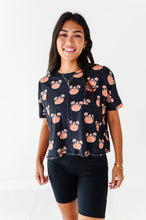 Load image into Gallery viewer, BLACK Piggy Pumpkins | ADULT Boxy Crop