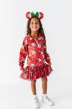 Load image into Gallery viewer, Minnie's Holly Check | KIDS 1/4th ZIP