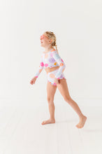 Load image into Gallery viewer, Smilies: 1/4th Zip Rashguard TWO-PIECE