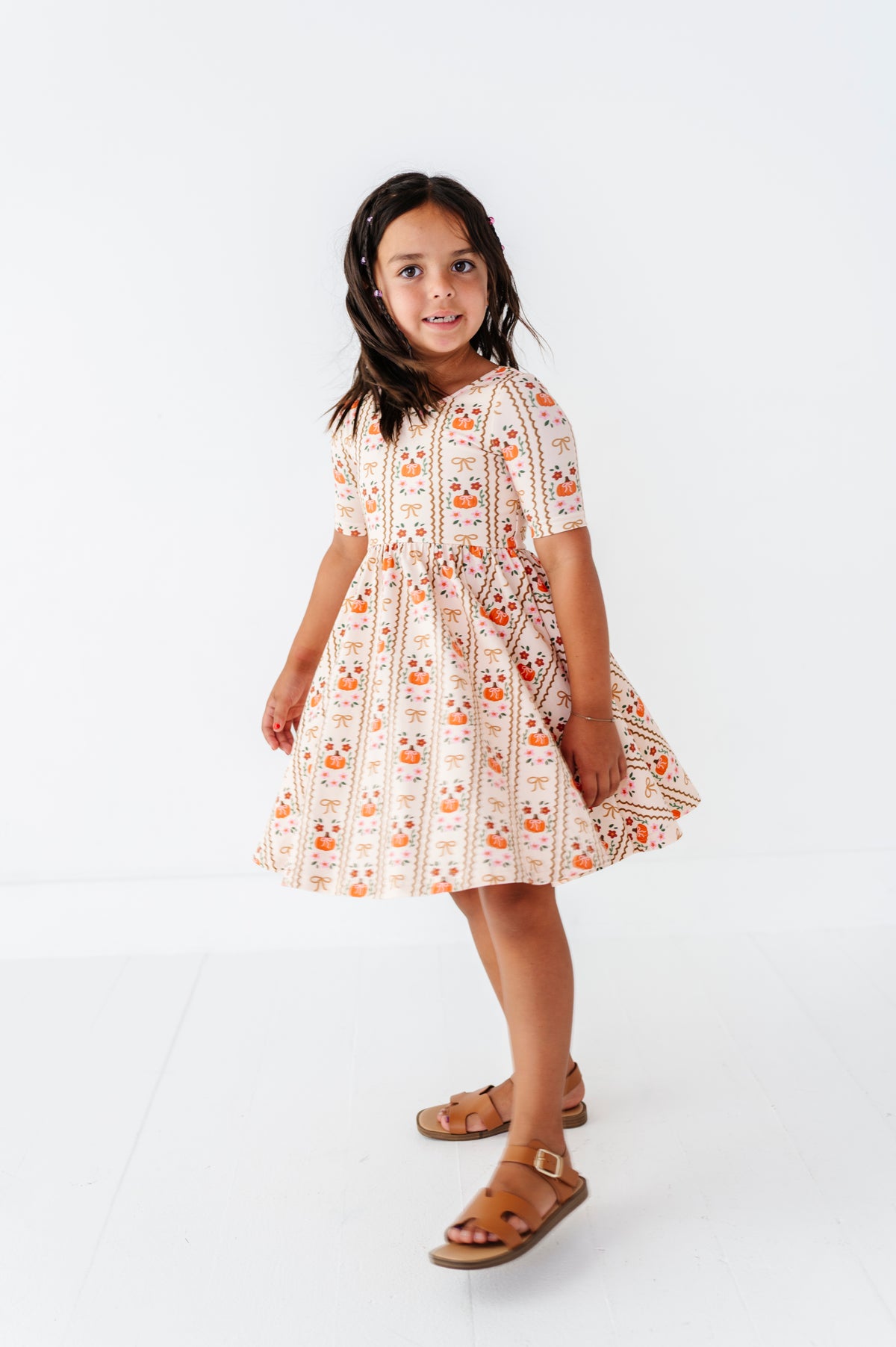 Harvest Charm | Bow Back Twirl Dress