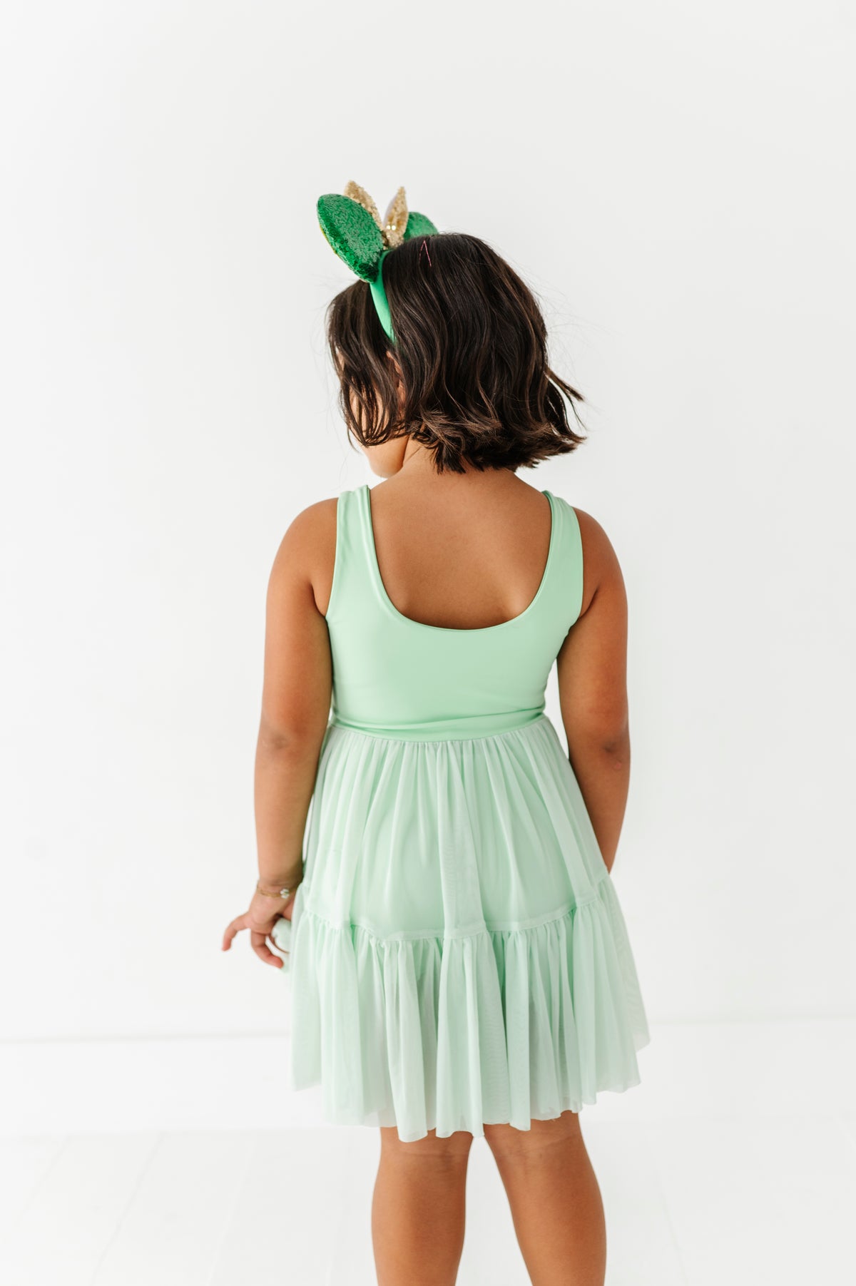 Tink (KIDS) | Lime Mesh DRESS