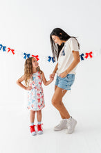 Load image into Gallery viewer, Red, White + BOWS | Tennis Dress