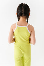 Load image into Gallery viewer, Lime Wedge | Tank + Wide Leg RIB Set