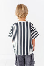 Load image into Gallery viewer, Peace-Out Ghost | Stripes Boxy Tee