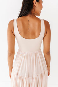 Pumpkin Bow TAN | (ADULT) Mesh DRESS