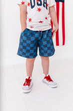 Load image into Gallery viewer, Dark Blue Check | BOYS Shorts