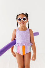 Load image into Gallery viewer, Sunny + Stripes: Ruffle TWO-PIECE Tankini